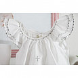Комплект для крещения девочки (платье, чепчик, пеленка, мешочек) PITUSO, фото 3