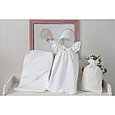 Комплект для крещения девочки (платье, чепчик, пеленка, мешочек) PITUSO, фото 4