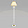 Напольный светильник с абажуром 01086/1 глянцевый белый, фото 4