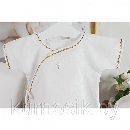 Комплект для крещения мальчика (рубашка, пеленка, мешочек) Pituso р.56-62 (арт. 696P/11) - фото 3 - id-p144123490