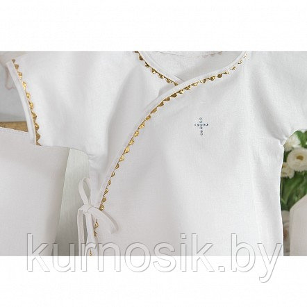 Комплект для крещения мальчика (рубашка, пеленка, мешочек) Pituso р.56-62 (арт. 696P/11) - фото 4 - id-p144123490
