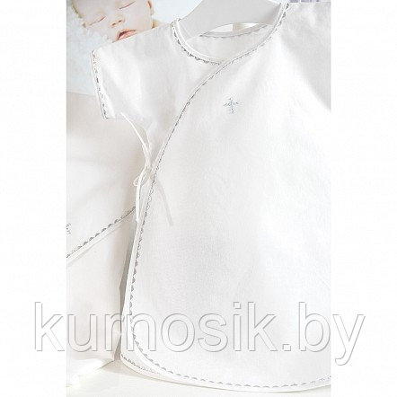 Комплект для крещения мальчика (рубашка, пеленка, мешочек) Pituso р.74-80 (арт. 696P/12) - фото 3 - id-p144123771