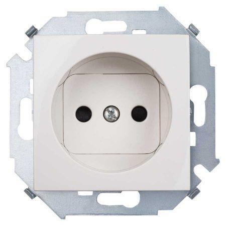 Розетка "Симон" 15 серия, 2P 16А, 250В, винтовой зажим, сл.кость1591431-031