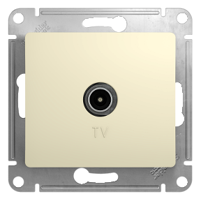 Розетка TV оконечная 1DB мех. БЕЖЕВЫЙ GLOSSA GSL000291 - фото 1 - id-p144113659