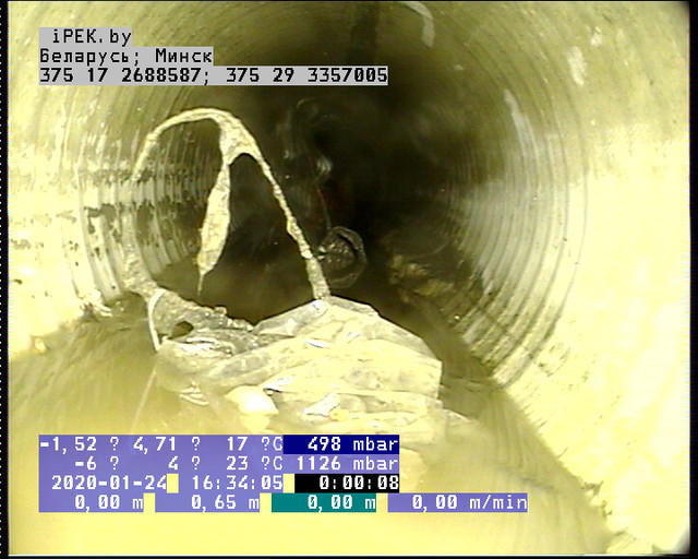 Видеодиагностика канализационных труб от 1000 пог.м.