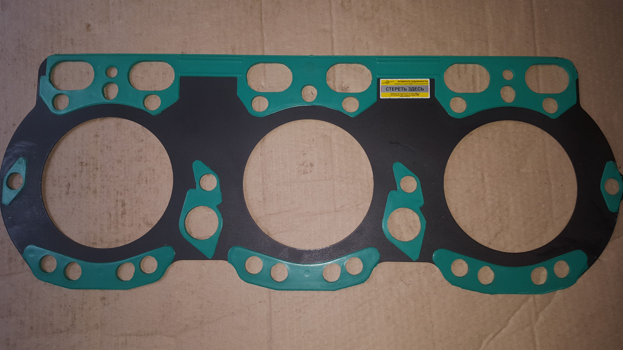 Прокладка ГБЦ общая металл (РТИ зеленые)  236Д-1003212-А МАЗ