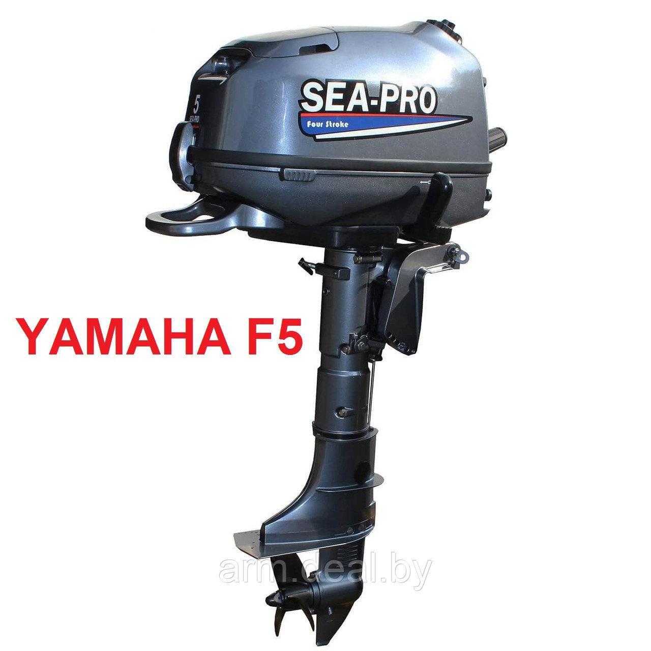 Лодочный мотор Sea-Pro F5S (139 см3), четырехтактный (копия YAMAHA F5) - фото 2 - id-p143533546