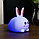 Cветильник – ночник из мягкого силикона "Белый Кролик" LED мультиколор (Пульт управления), фото 3