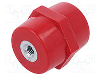 Изолятор H35-M06 HEX32, PA6, -40°C_+120°C, 1000 VAC(DC), RAL3011, UL 94 V-0