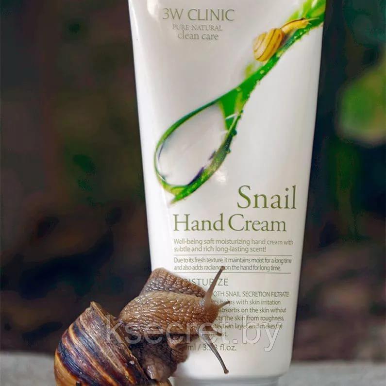 [3W СLINIC] Крем для рук Улиточный Муцин Snail Hand Cream, 100 мл - фото 2 - id-p144152925