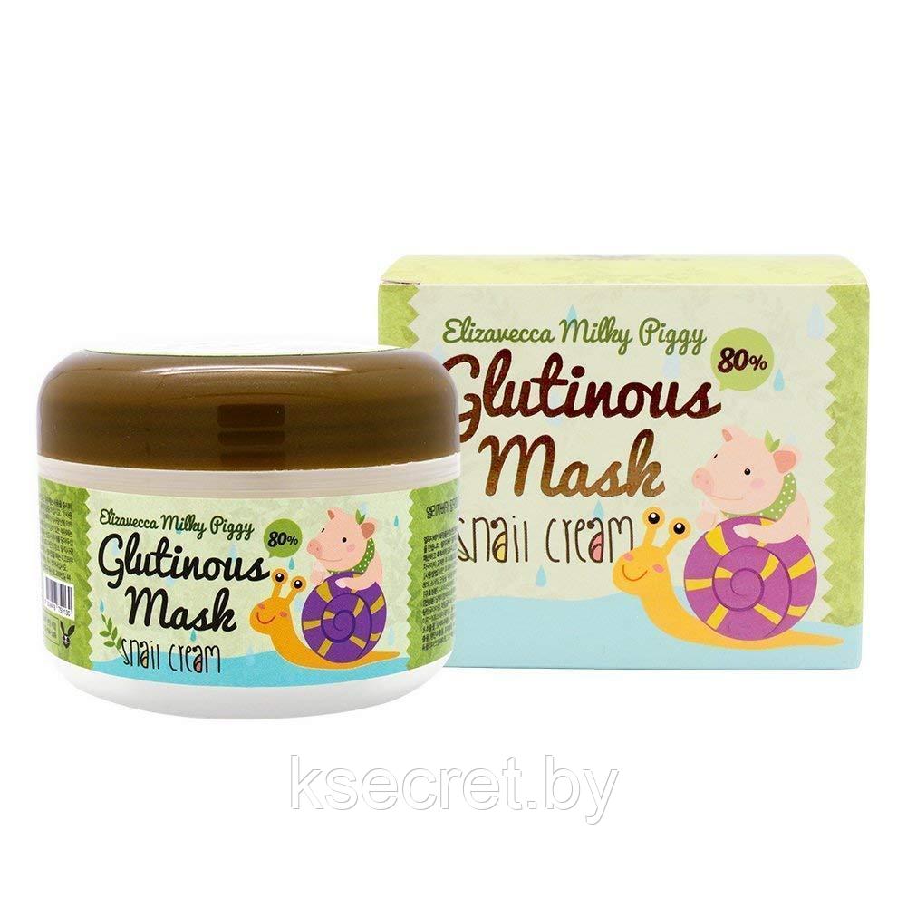 [Elizavecca] Крем-маска д/лица ночная УЛИТОЧНЫЙ МУЦИН Milky Piggy Glutinous 80% Mask, 100 гр - фото 1 - id-p144153221