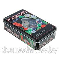 Покер, набор для игры, фишки 100 шт 11.5х19 см, фото 4