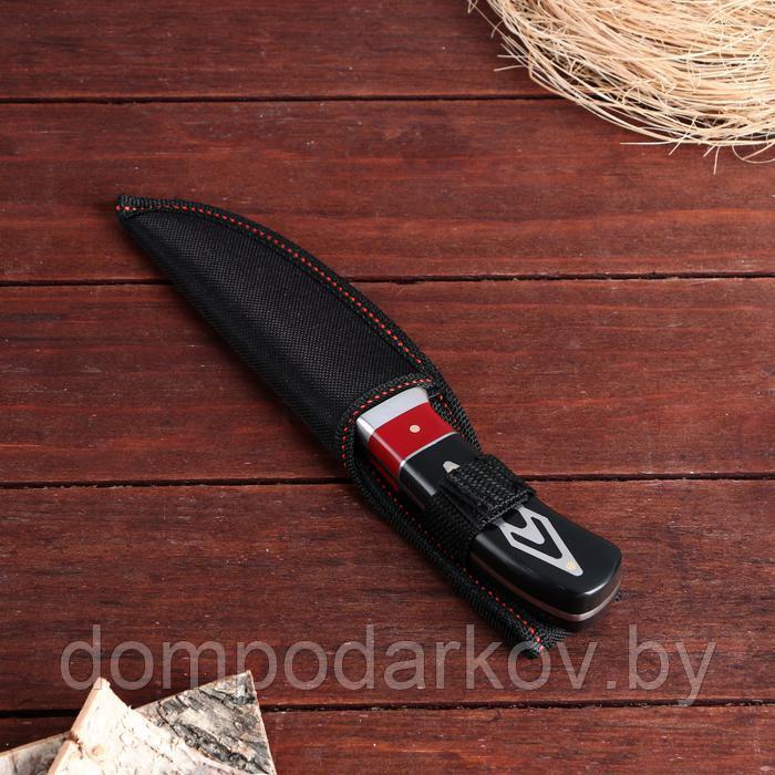 Нож охотничий Мастер К. 21,5 см, в чехле, ромбы на рукояти - фото 5 - id-p144156403