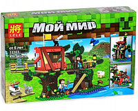 Конструктор Майнкрафт Minecraft Домик на дереве 3 в 1, 33103, 416 дет., аналог Лего