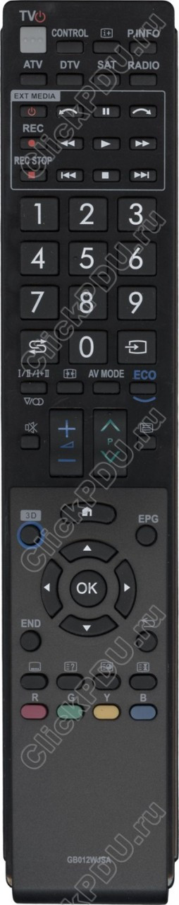 Пульт телевизионный Sharp GB012WJSA ic как оригинал 3D LCD LED TV