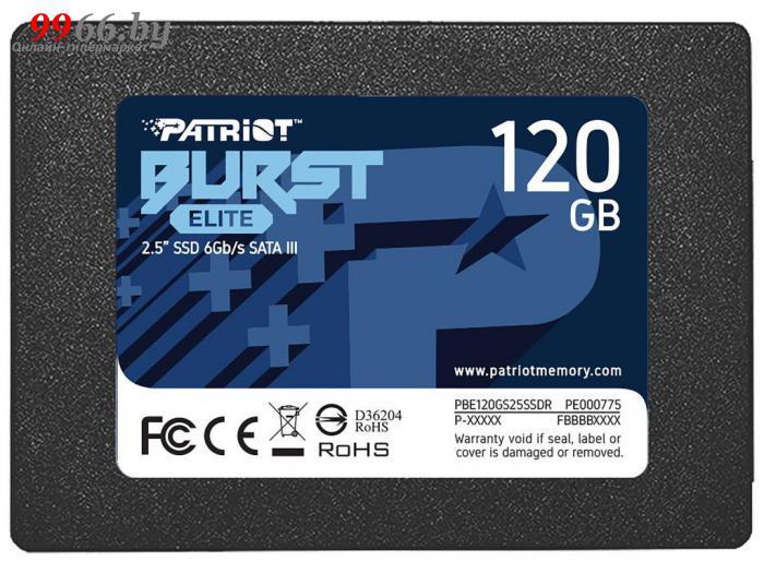 Твердотельный накопитель Patriot Memory Burst Elite 120Gb PBE120GS25SSDR