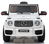 Детский электромобиль RiverToys Mercedes-AMG G63 4WD K999KK (белый) Лицензия полноприводной, фото 2