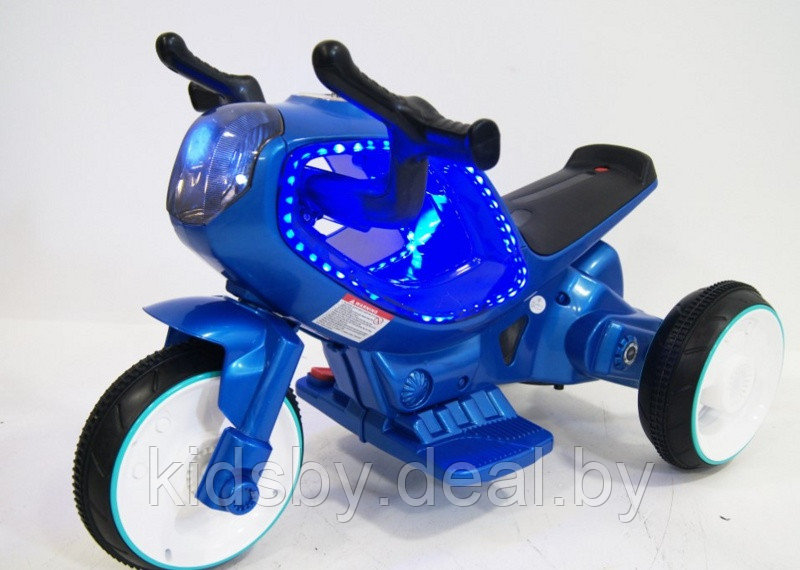 Детский электромобиль, мотоцикл RiverToys HC-1388 (синий) - фото 1 - id-p141374113