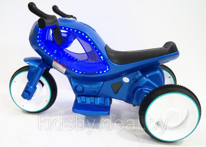 Детский электромобиль, мотоцикл RiverToys HC-1388 (синий) - фото 3 - id-p141374113
