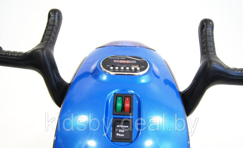 Детский электромобиль, мотоцикл RiverToys HC-1388 (синий) - фото 4 - id-p141374113