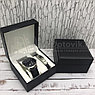 Подарочный набор 2 в 1 мужские кварцевые часы и браслет Модель 16, фото 4