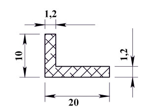 Алюминиевый уголок 20х10х1,2 (2,0 м) - фото 4 - id-p134181294