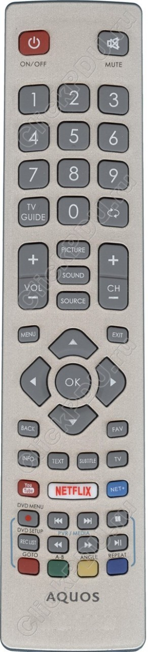 Пульт телевизионный Sharp LC-40UG7252E LCD LED TV ic