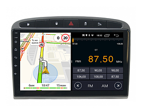 Штатная магнитола Parafar для Peugeot 308 и 408 2010-2017 черная на Android 13 (2/32Gb + 4G) (PF081FHD-B)