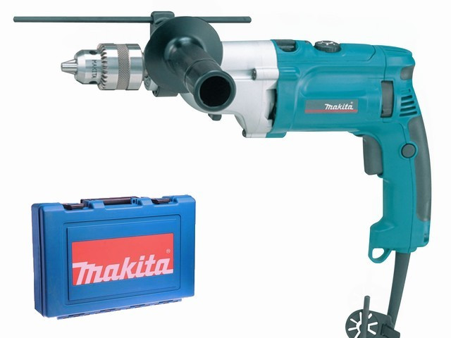 Дрель ударная MAKITA HP 2070 F в чем. (1010 Вт, патрон ЗВП, 2 скор.)