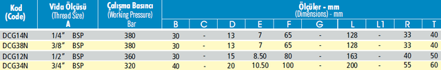 Гидрозамок DCG14N