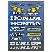Наклейки TB Honda Dunlop blue A4