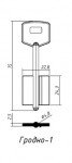 Гродно-1 75*22,8*24,3 мм.