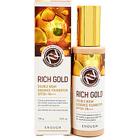 [ENOUGH] Тональный крем д/лица Золото Rich Gold Double Wear Radian Found. SPF50+ PA +++(21) 100 мл