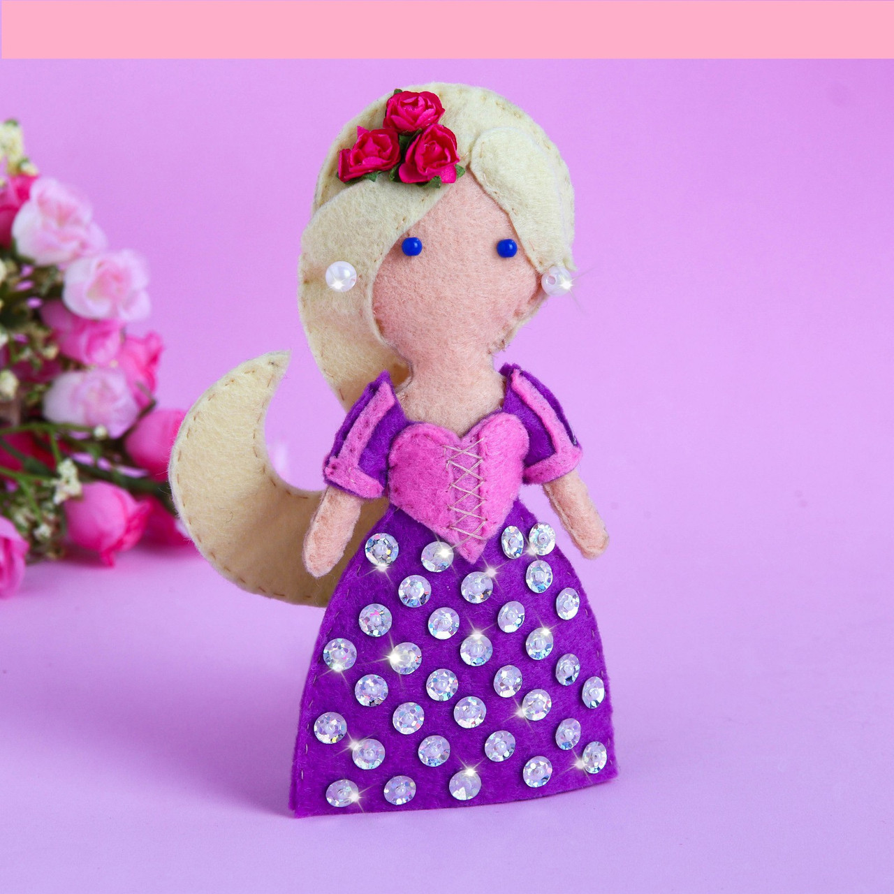 Куколка, игрушка из фетра "Моя куколка" Принцессы: Рапунцель - фото 1 - id-p144274577