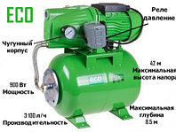 Насосная станция ECO GFI-904 (900 Вт, 3100 л/ч, 42 м, 4.8 атм макс, корпус насоса чугун, бак 24 л)