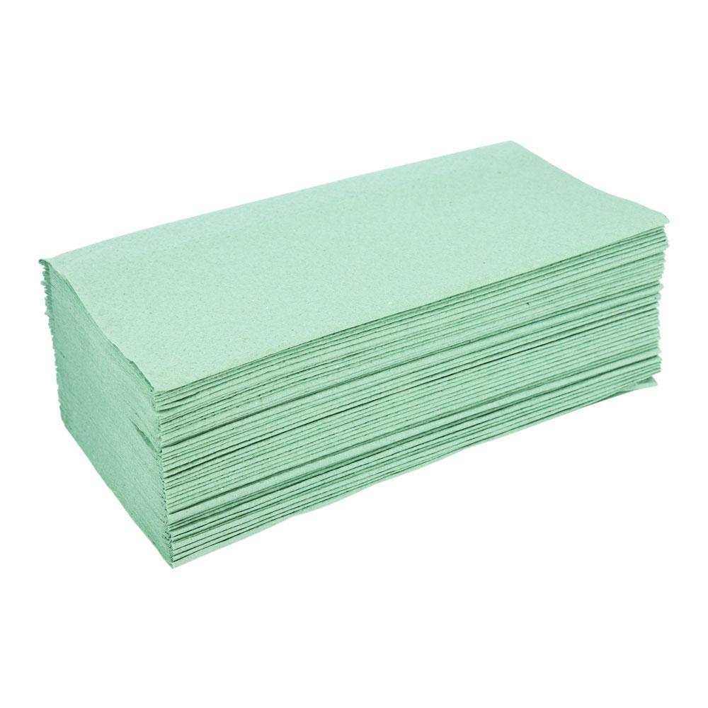 Полотенца бумажные влагопрочные, цвет зеленый, V-сложения, 200лист/упаковка(работаем с юр лицами и ИП)