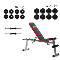 Набор LUX скамья Atlas Sport AS-03 и гантели 30кг 144305700 Набор LUX скамья Atlas Sport AS-03 и гантели 30кг