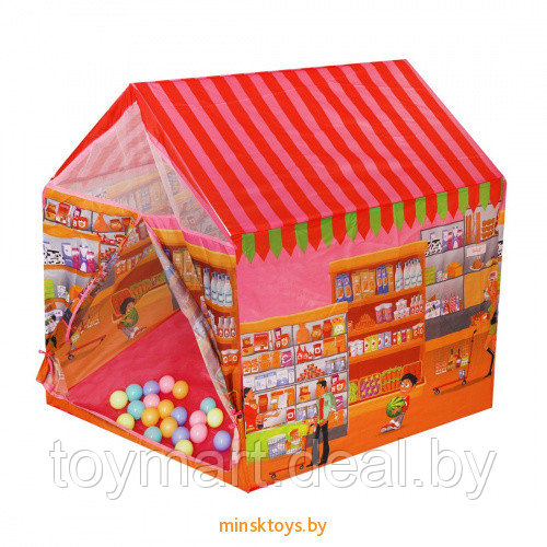 Детская палатка игровая - Магазин с шариками, J1030