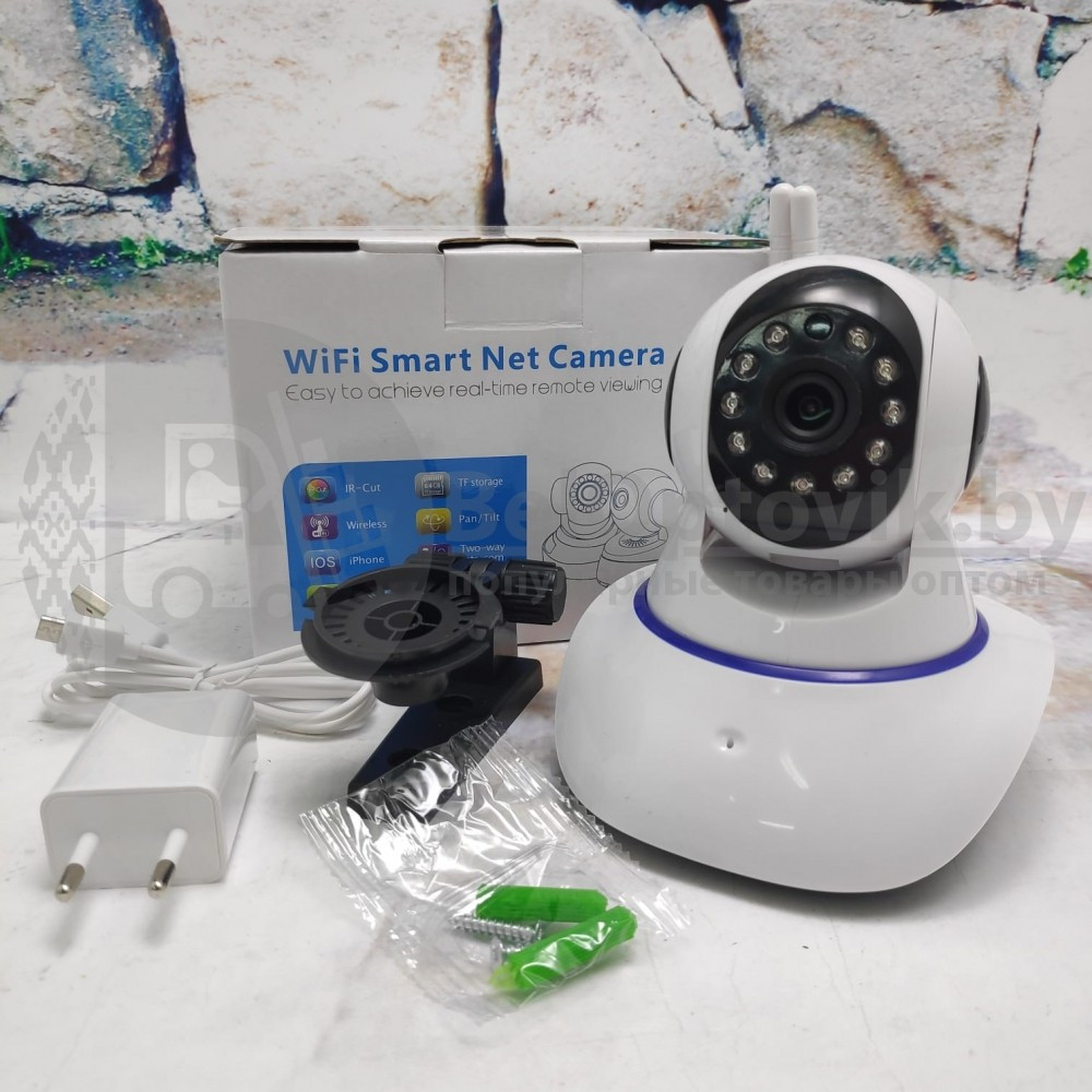 Беспроводная поворотная Wi-Fi камера видеонаблюдения Wifi Smart Net Camera v380s - фото 2 - id-p93845420