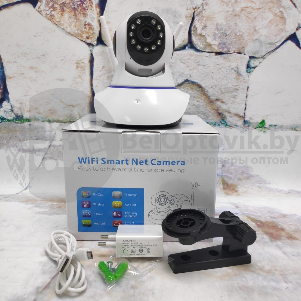 Беспроводная поворотная Wi-Fi камера видеонаблюдения Wifi Smart Net Camera v380s - фото 6 - id-p93845420