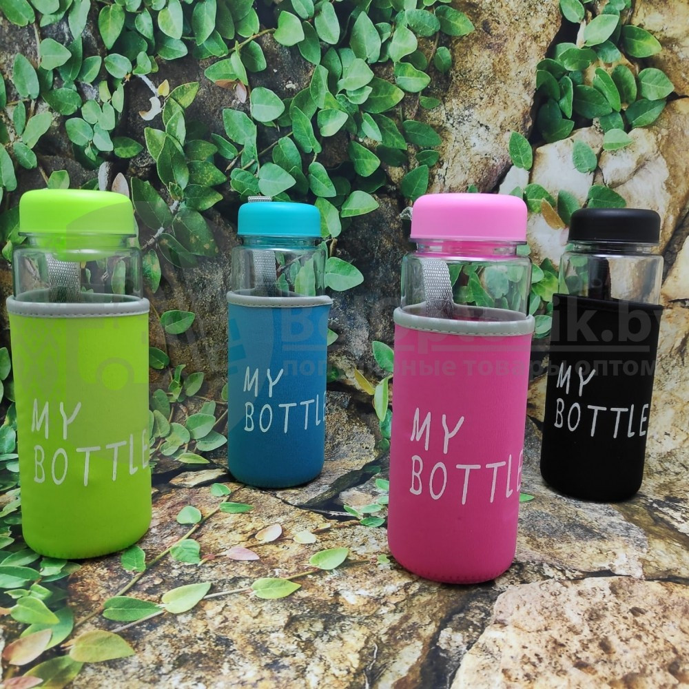 Бутылка матовая My Bottle в чехле (разные цвета) - фото 10 - id-p93846016