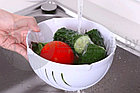 Салатница - овощерезка 2 в 1 Salad Cutter Bowl (чаша для нарезки овощей и салатов), фото 6