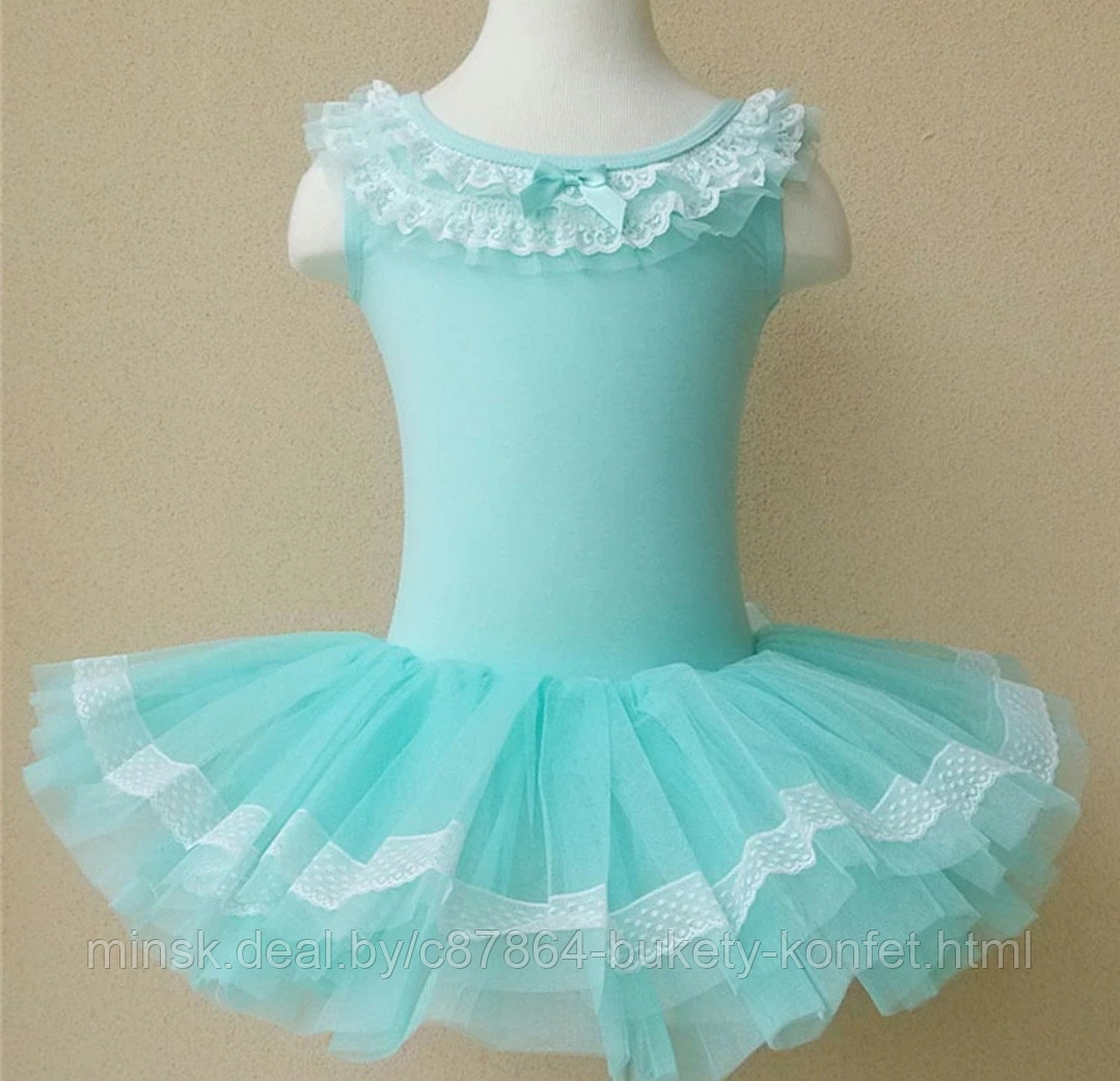 Балетное платье-пачка (9) бирюзовое