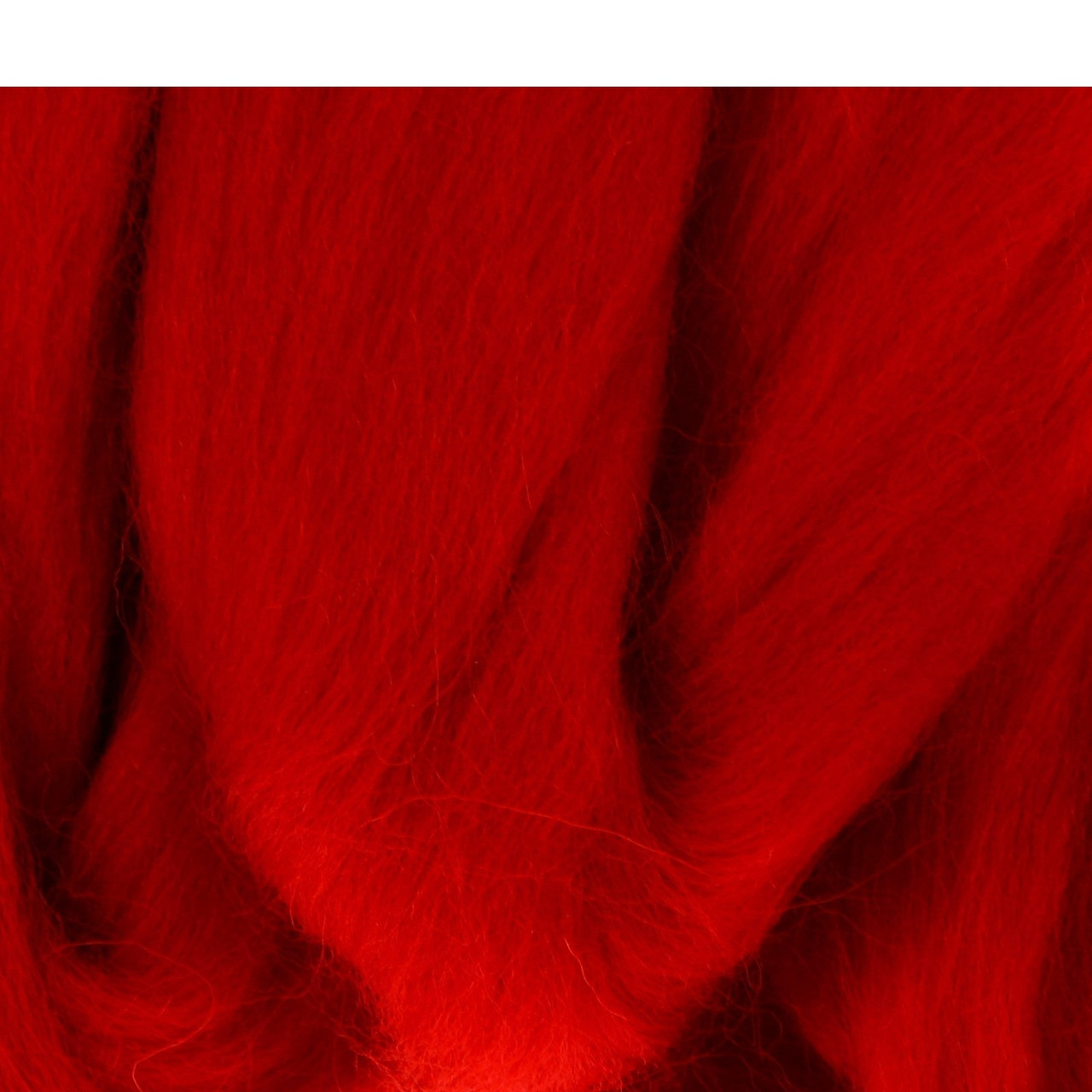 Шерсть для валяния 100% полутонкая шерсть 50 гр (046 красный) - фото 1 - id-p144316540
