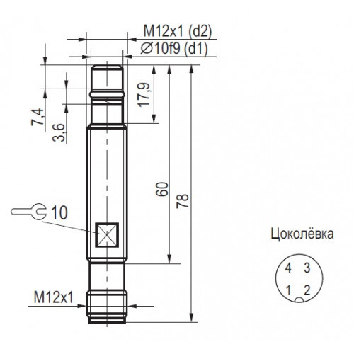 Индуктивный датчик ISB WC210S8-31P-1,5-S4-35 - фото 2 - id-p65914745