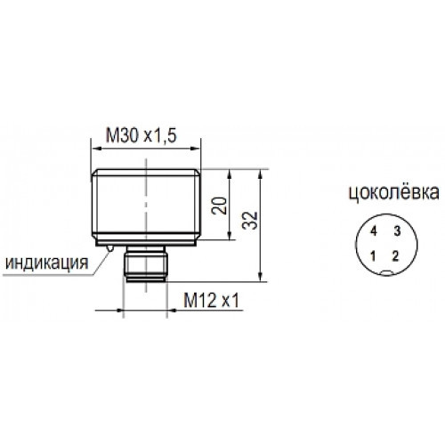 Индуктивный датчик ISB BC71B-31N-10-LS4 - фото 3 - id-p65918286