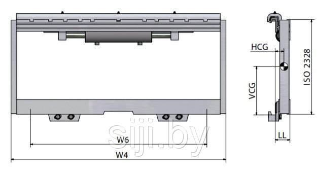 Каретки бокового смещения ISO/FEM 1- 2 со скользящими накладками - фото 1 - id-p144332449