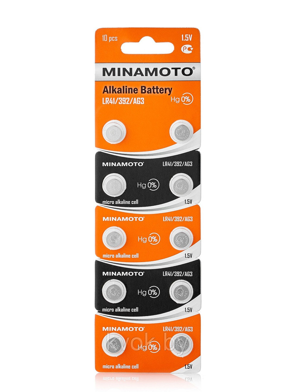 Батарейки часовые MINAMOTO LR41/392/AG3 1,5V - фото 1 - id-p144332864