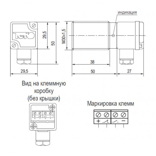 Индуктивный датчик ISB AC8A - фото 2 - id-p1782170