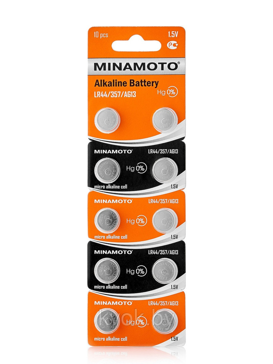 Батарейки часовые MINAMOTO LR44/357/AG13 1,5V - фото 1 - id-p144333078